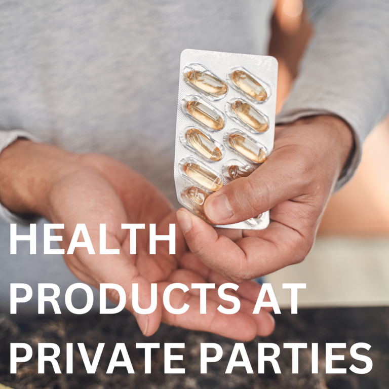 Health Products At Private Parties